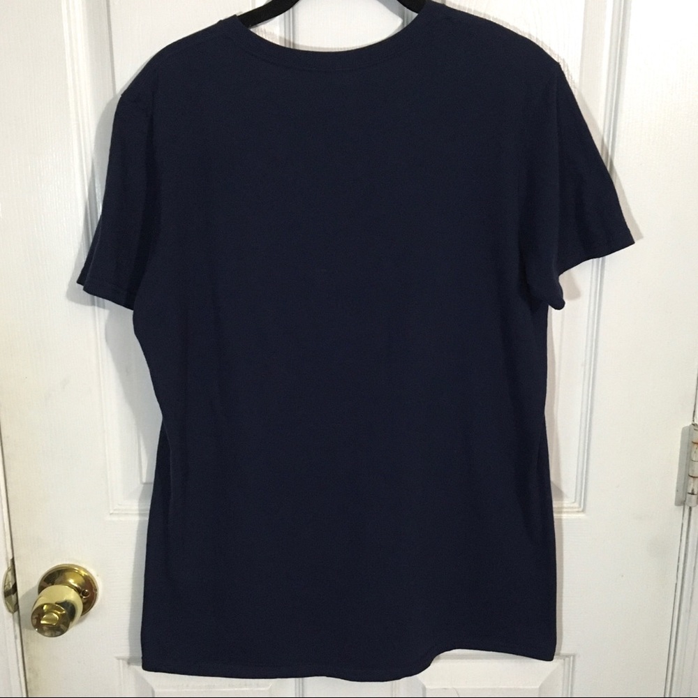 ANVIL DAD-THE MAN-THE MYTH-THE LEGEND-Ombre Screen Print Blue T-Shirt-Medium - Picture 8 of 8